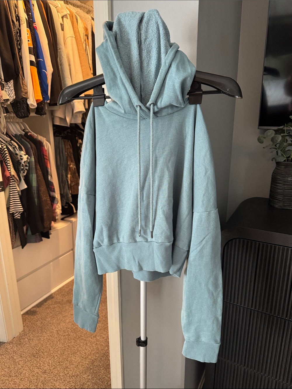Light Blue Women's Hoodie Sweatshirt